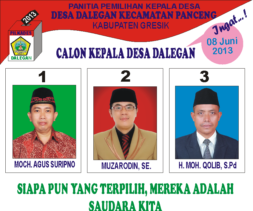 Pemilihan Kepala Desa Dalegan 8 Juni 2013 Mari Ciptakan